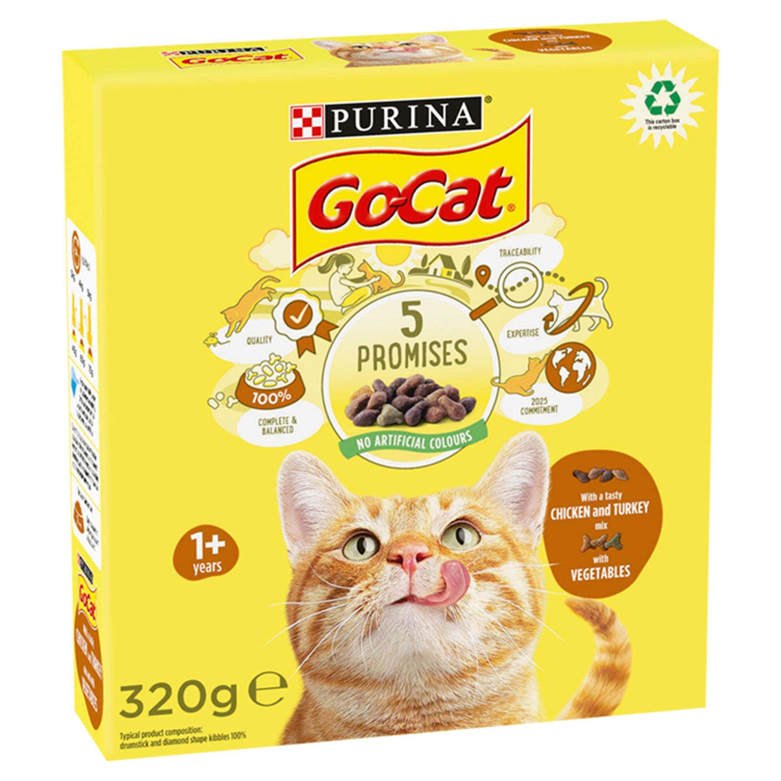 Go-Cat Chicken & Turkey Mix 320g Go-Cat Chicken & Turkey Mix 320g
